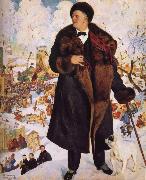 Boris Kustodiev Portrait of Fyodor Chaliapin oil painting reproduction